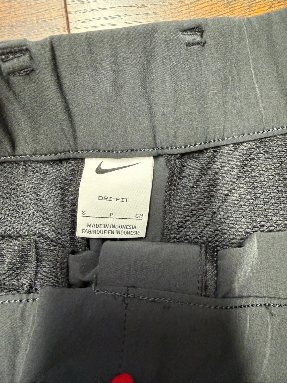 Nike Women's Dark Gray Athletic Shorts with Swoosh
